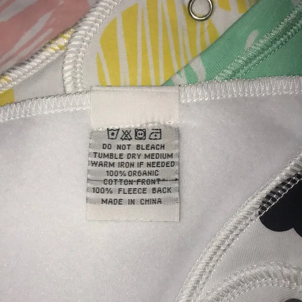 Casper & Cali 4 Organic Baby Girl Bandana Bibs NWT